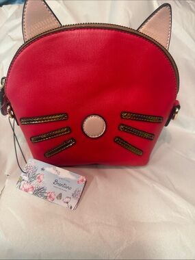 Brentano Red Cat Ear Crossbody Bag